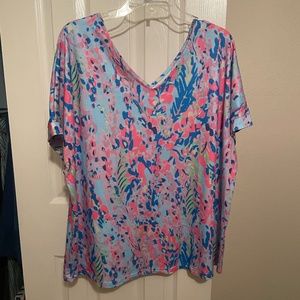 Boutique Floral Lily Pulitzer Inspired Top